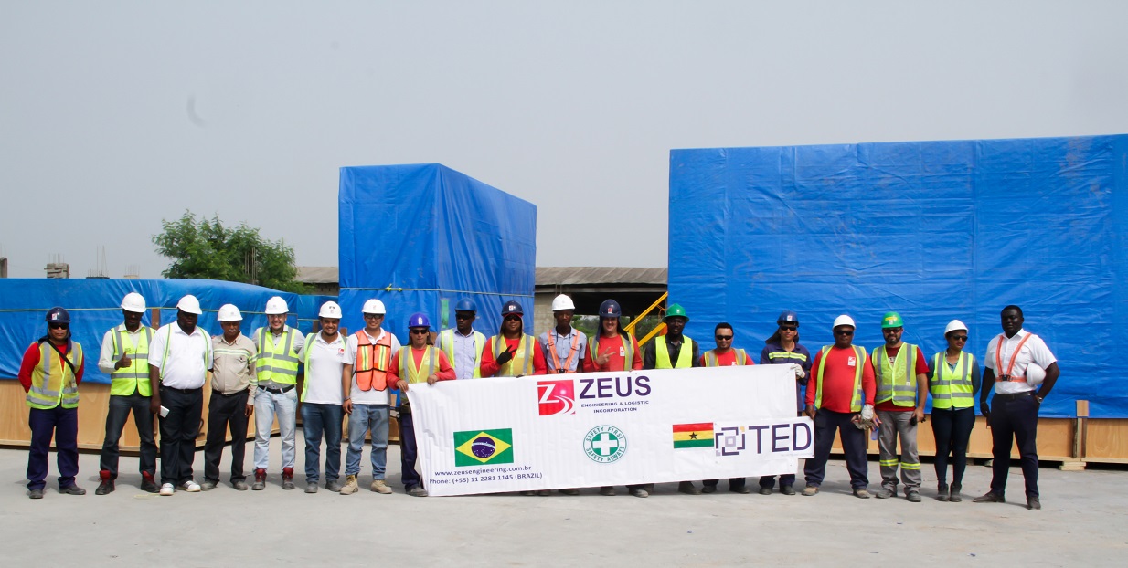 Nov 17 - Dec 17: Demobilization of concrete coating plant by Zeus Engineering and TED Projects. Provided end to end logistics support for demobilization on site.